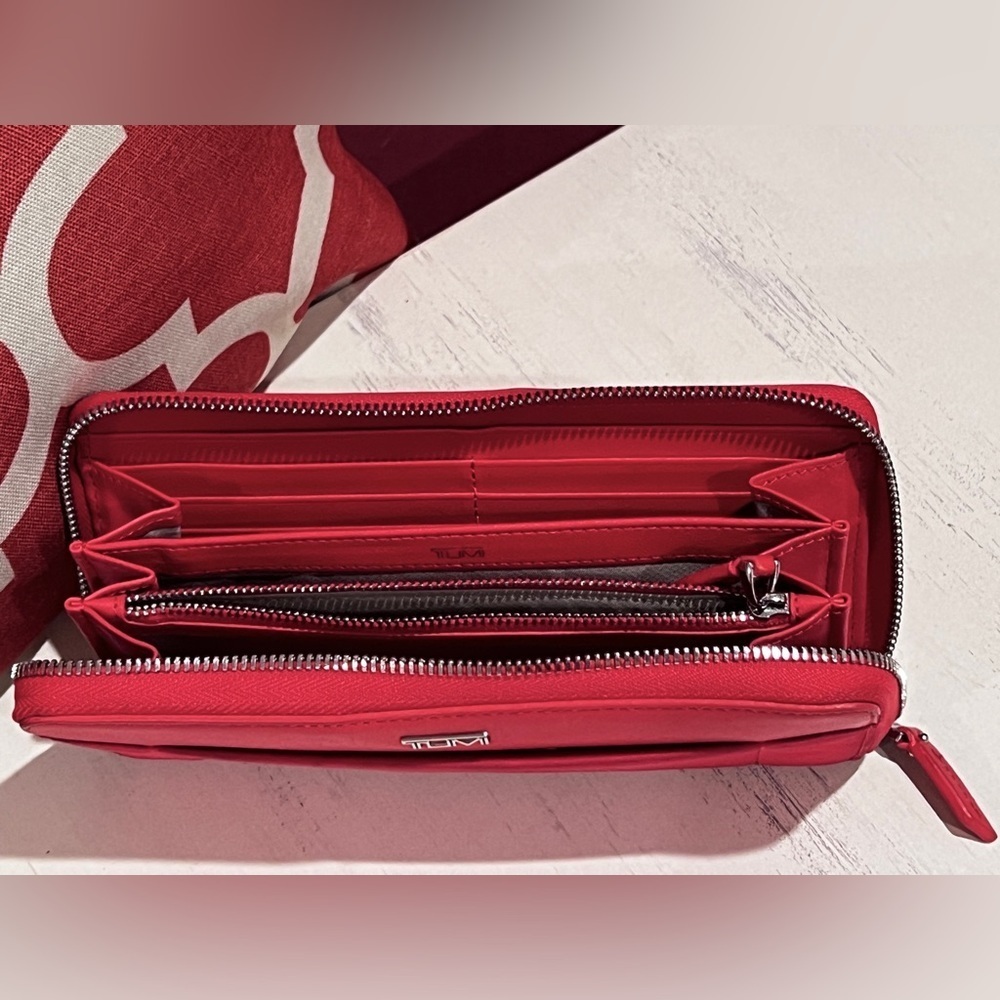 Tumi Bags | Voyageur Travel Wallet - Coral / Cherry - Picture 3 of 7